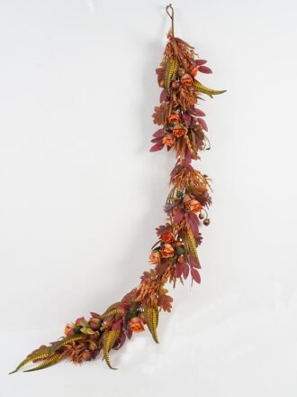 Artificial Flower 44*44cm Leaf+Fruit wreath GS-40723025 Christmas Item 3,000+ sqm showroom with thousands of artificial flowers, plants & trees ready for global sourcing.