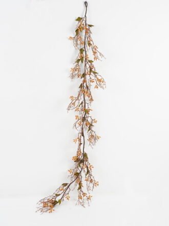 Artificial Flower 22*178cm Leaf+Fruit hanging GS-40723026 Christmas Item 3,000+ sqm showroom with thousands of artificial flowers, plants & trees ready for global sourcing.