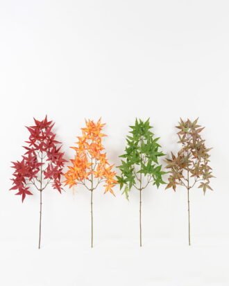 Artificial Plant 24*24*70cm Maple leaf single stem GS-71523014 Leaves&Sprays&Foliages YeahFlower is one of Chinese leading OEM manufacturers and exporters , supplying the silk flowers, wholesale artificial trees