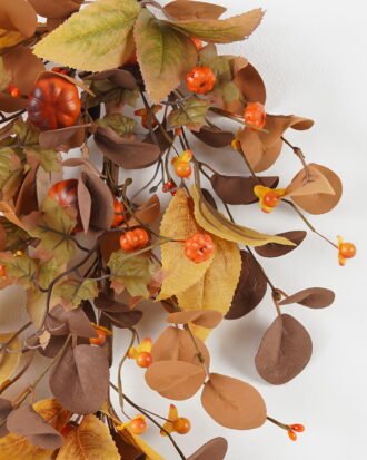 Artificial Plant 29*56cm Pumpkin *3 hanging GS-71423003 Leaves&Sprays&Foliages YeahFlower is one of Chinese leading OEM manufacturers and exporters , supplying the silk flowers, wholesale artificial trees
