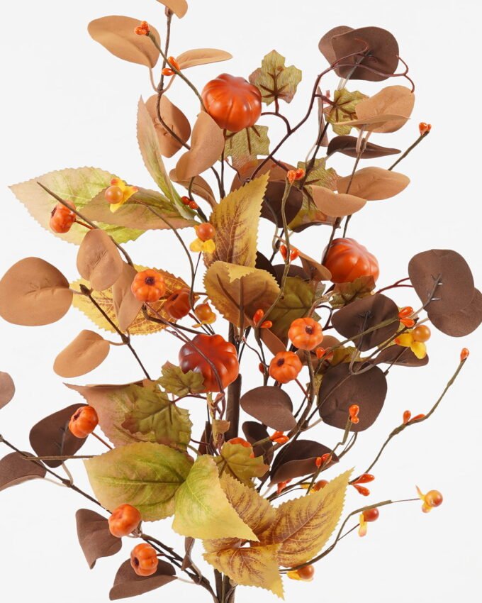 Artificial Plant 28*28*58cm Pumpkin *4 bush GS-71423001 Leaves&Sprays&Foliages YeahFlower is one of Chinese leading OEM manufacturers and exporters , supplying the silk flowers, wholesale artificial trees