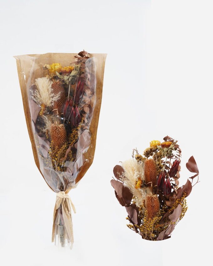 Dried Flowers 23*50cm Dried natural items bouquet with PP wrapped GS-56623127 Bouquet YeahFlower is one of Chinese leading OEM manufacturers and exporters , supplying the silk flowers, wholesale artificial trees