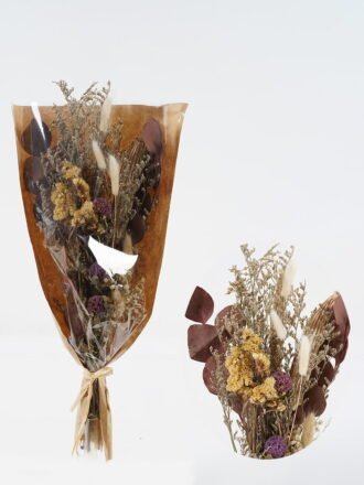 Dried Flowers 23*50cm Dried natural items bouquet with PP wrapped GS-56623131 Bouquet 3,000+ sqm showroom with thousands of artificial flowers, plants & trees ready for global sourcing.