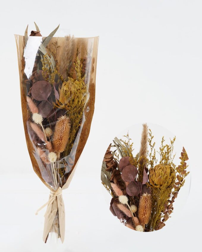 Dried Flowers 23*50cm Dried natural items bouquet with PP wrapped GS-56623134 Bouquet YeahFlower is one of Chinese leading OEM manufacturers and exporters , supplying the silk flowers, wholesale artificial trees