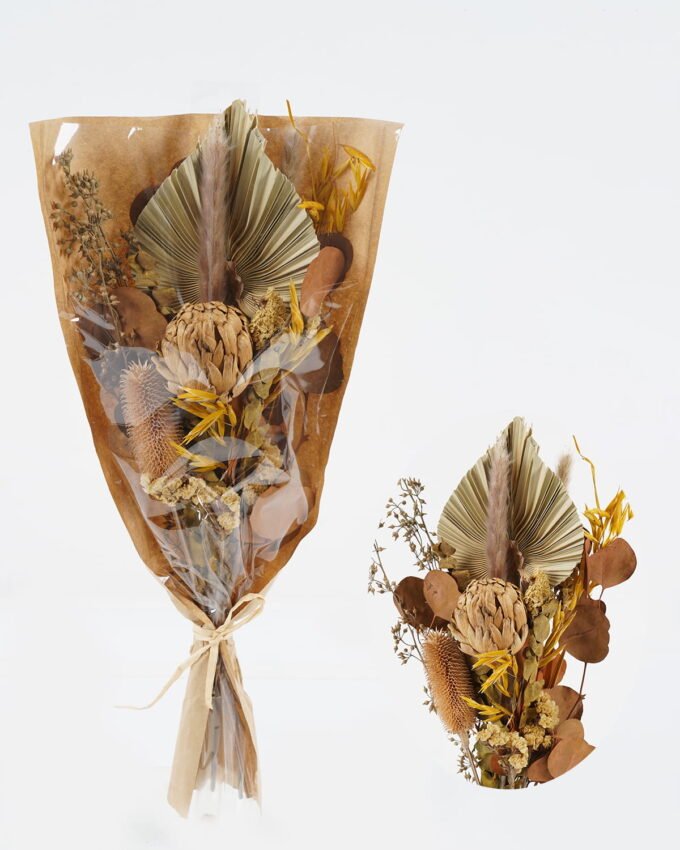 Dried Flowers 23*50cm Dried natural items bouquet with PP wrapped GS-56623140 Bouquet YeahFlower is one of Chinese leading OEM manufacturers and exporters , supplying the silk flowers, wholesale artificial trees