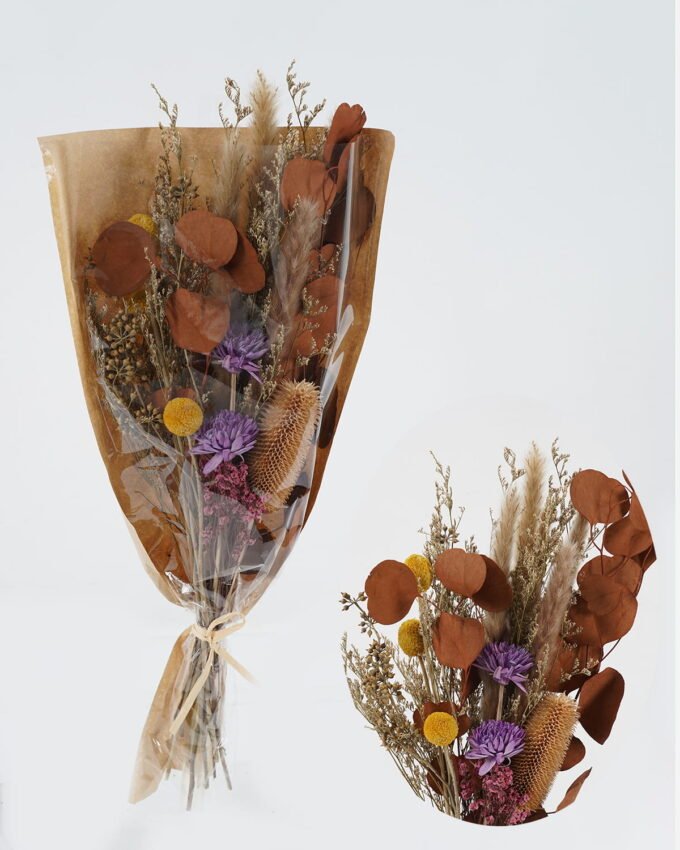 Dried Flowers 23*50cm Dried natural items bouquet with PP wrapped GS-56623143 Bouquet YeahFlower is one of Chinese leading OEM manufacturers and exporters , supplying the silk flowers, wholesale artificial trees