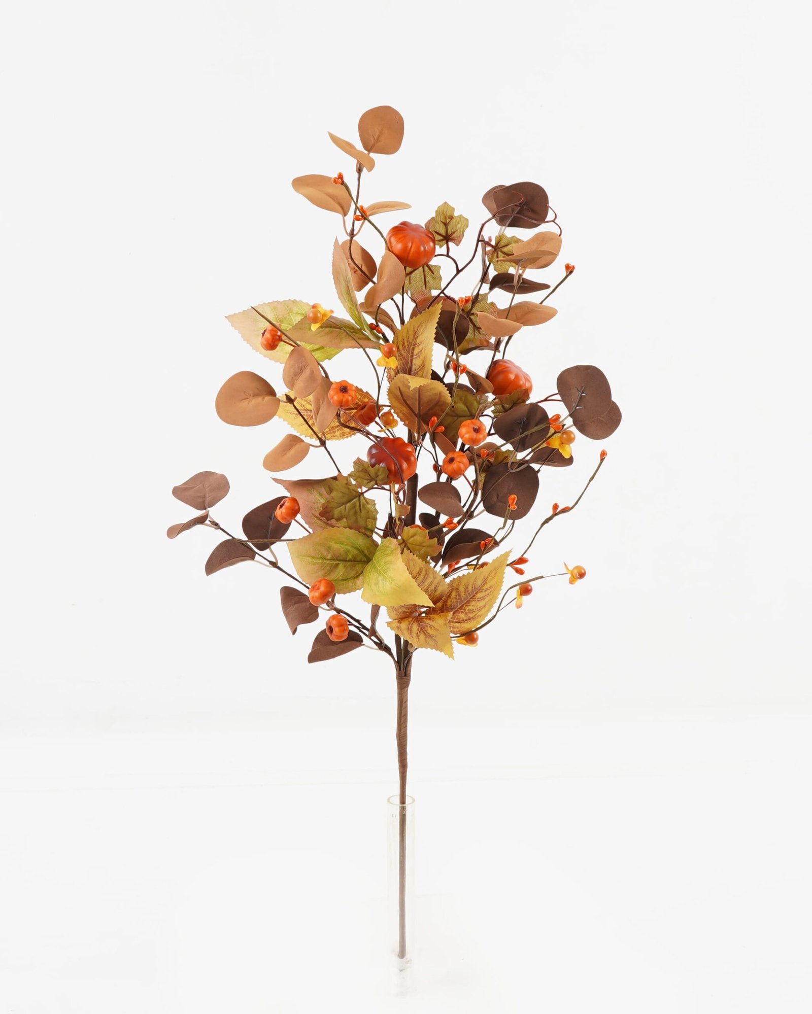 Artificial Plant 28*28*58cm Pumpkin *4 bush GS-71423001 Leaves&Sprays&Foliages YeahFlower is one of Chinese leading OEM manufacturers and exporters , supplying the silk flowers, wholesale artificial trees