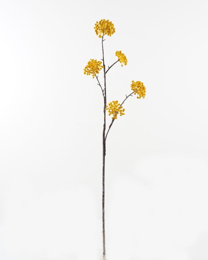 Artificial Branch fruit 22*120cm Fruit *5 single stem GS-57723021-Y1 2024Feb YeahFlower is one of Chinese leading OEM manufacturers and exporters , supplying the silk flowers, wholesale artificial trees