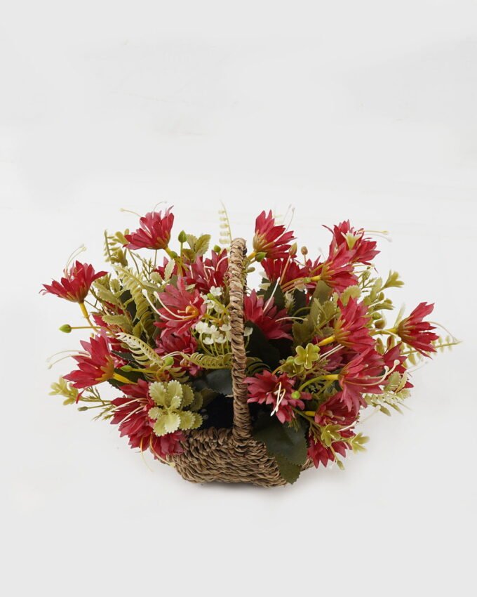 Artificial Flower 26- Wild flower in basket GS-03323160_4 Artificial Flower 26-18*19cm Wild flower in basket GS-03323160 2024Jan YeahFlower is one of Chinese leading OEM manufacturers and exporters , supplying the silk flowers, wholesale artificial trees