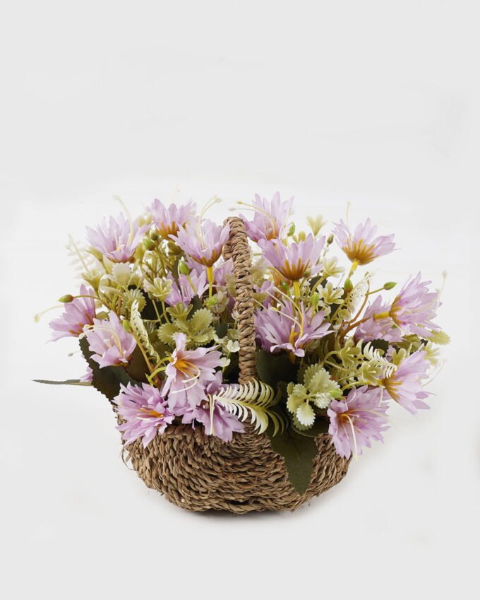 Artificial Flower 26- Wild flower in basket GS-03323160_5 Artificial Flower 26-18*19cm Wild flower in basket GS-03323160 2024Jan YeahFlower is one of Chinese leading OEM manufacturers and exporters , supplying the silk flowers, wholesale artificial trees