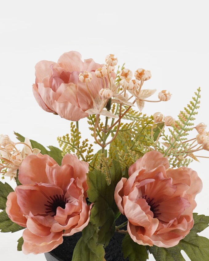 Artificial Flower 21*21*25cm Anemone in PP pot GS-03323144-P1 2024Jan YeahFlower is one of Chinese leading OEM manufacturers and exporters , supplying the silk flowers, wholesale artificial trees