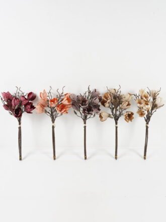 Artificial Flower 22*22*33cm Flower *6 bush GS-16823114 Flowers Bush 3,000+ sqm showroom with thousands of artificial flowers, plants & trees ready for global sourcing.