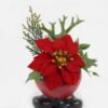 Artificial Flower 8*8*16cm Christmas flower in cemnet pot GS-51723077 2024Feb YeahFlower is one of Chinese leading OEM manufacturers and exporters , supplying the silk flowers, wholesale artificial trees