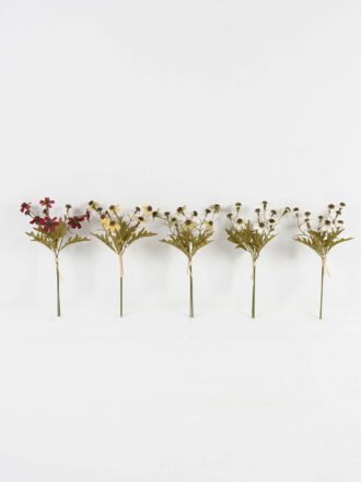 Artificial Flower 20*20*33cm Calendula *5 bush GS-16823102-W1 Flowers Bush 3,000+ sqm showroom with thousands of artificial flowers, plants & trees ready for global sourcing.