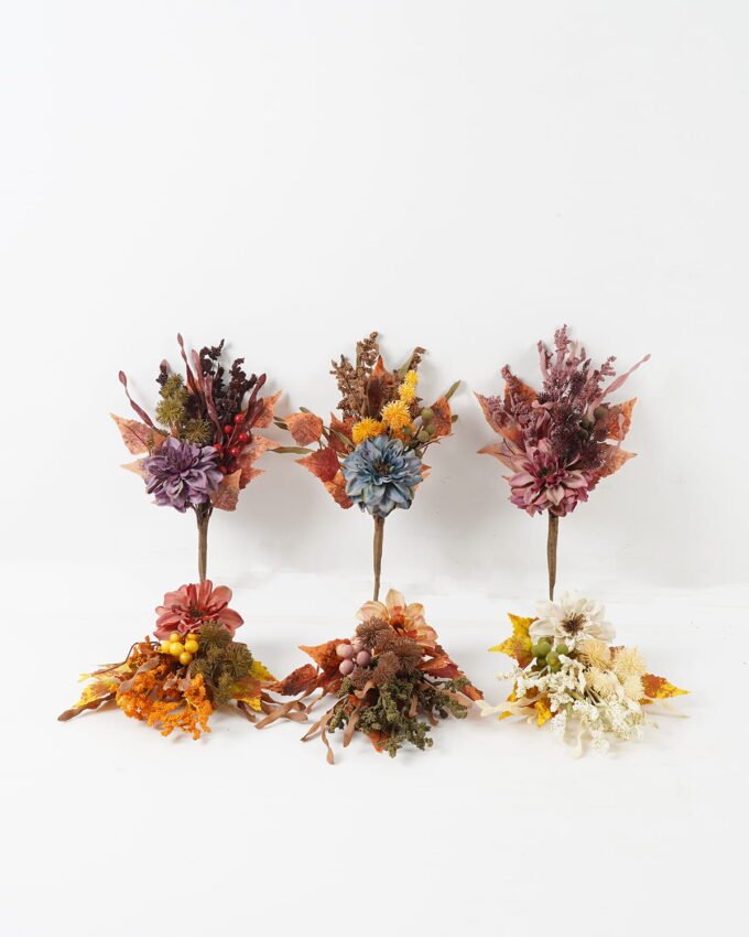 Artificial Flower 25*25*37cm Dahlia bush GS-27923073 2024Jan YeahFlower is one of Chinese leading OEM manufacturers and exporters , supplying the silk flowers, wholesale artificial trees