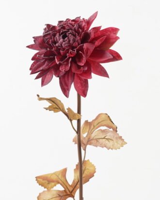 Artificial Flower 14*14*73cm Dahlia single stem(Burn the side) GS-128J23014-R1 2024Jan YeahFlower is one of Chinese leading OEM manufacturers and exporters , supplying the silk flowers, wholesale artificial trees