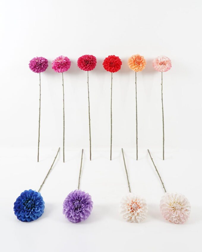 Artificial Flower 13*13*68cm Dahlia single stem GS-14519053R 2024Feb YeahFlower is one of Chinese leading OEM manufacturers and exporters , supplying the silk flowers, wholesale artificial trees