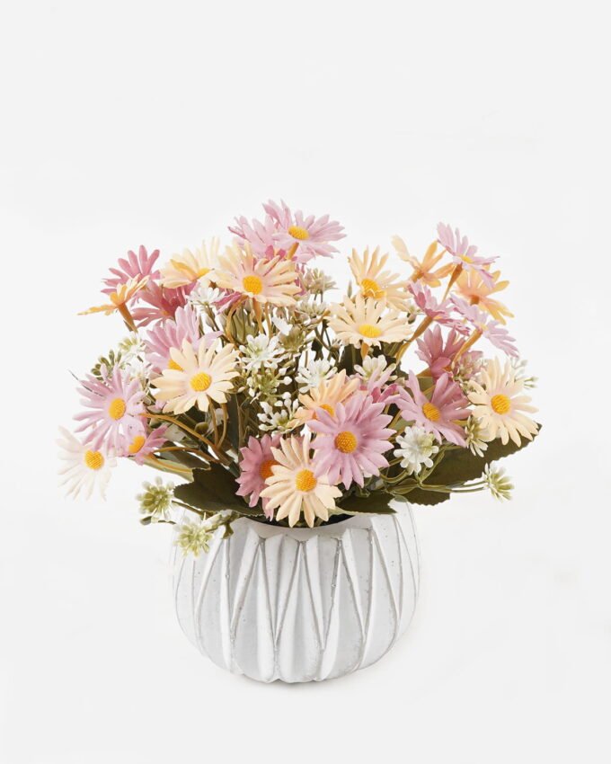 Artificial Flower Daisy in Cement pot GS-03323166_3 Artificial Flower 21*21*19cm Daisy in Cement pot GS-03323166 2024Jan YeahFlower is one of Chinese leading OEM manufacturers and exporters , supplying the silk flowers, wholesale artificial trees