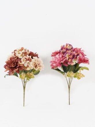 Artificial Flower 30*30*53cm Rose *9 bush GS-15423056CONTI-O1 Flowers Bush 3,000+ sqm showroom with thousands of artificial flowers, plants & trees ready for global sourcing.