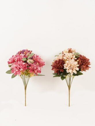 Artificial Flower 24*24*27cm Okra chrysanthemum bush GS-27923064-O1 2024Jan YeahFlower is one of Chinese leading OEM manufacturers and exporters , supplying the silk flowers, wholesale artificial trees