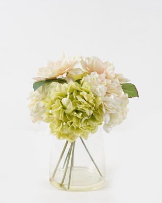 Artificial Flower 26*26*36cm Hydrangea *6 in Glass ware GS-52723006 2024Feb YeahFlower is one of Chinese leading OEM manufacturers and exporters , supplying the silk flowers, wholesale artificial trees