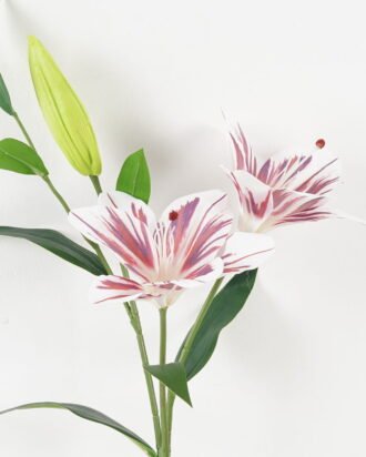 Artificial Flower 29*29*75cm Lily  *3 single stem/8 lvs GS-64923028-W1 2024Jan YeahFlower is one of Chinese leading OEM manufacturers and exporters , supplying the silk flowers, wholesale artificial trees