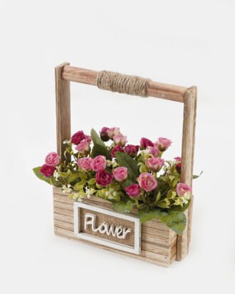 Artificial Flower 19*7.5*23.5cm Mini Rose in MDF pot GS-03323148-R3 2024Jan YeahFlower is one of Chinese leading OEM manufacturers and exporters , supplying the silk flowers, wholesale artificial trees