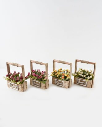 Artificial Flower 19*7.5*23.5cm Mini Rose in MDF pot GS-03323148 2024Jan YeahFlower is one of Chinese leading OEM manufacturers and exporters , supplying the silk flowers, wholesale artificial trees