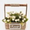 Artificial Flower 19*7.5*23.5cm Mini Rose in MDF pot GS-03323148 2024Jan YeahFlower is one of Chinese leading OEM manufacturers and exporters , supplying the silk flowers, wholesale artificial trees