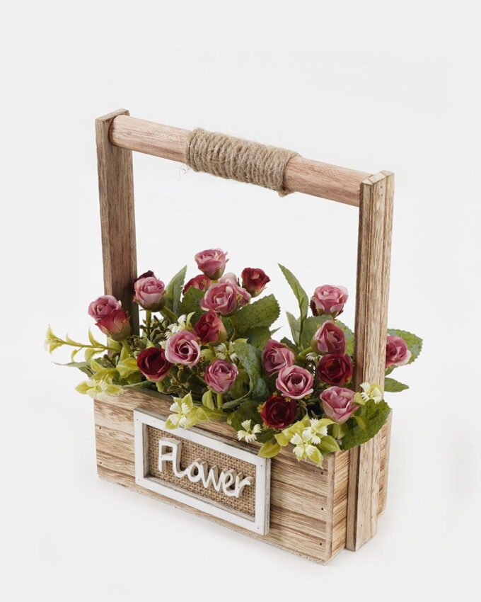 Artificial Flower 19*7.5*23.5cm Mini Rose in MDF pot GS-03323148 2024Jan YeahFlower is one of Chinese leading OEM manufacturers and exporters , supplying the silk flowers, wholesale artificial trees