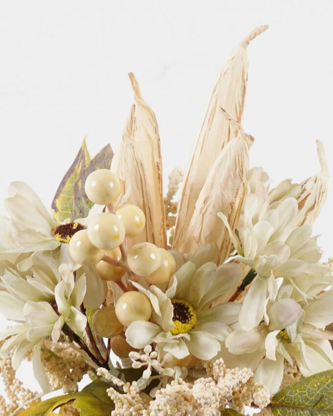 Artificial Flower 24*24*27cm Okra chrysanthemum bush GS-27923064-W1 Flowers Bush YeahFlower is one of Chinese leading OEM manufacturers and exporters , supplying the silk flowers, wholesale artificial trees