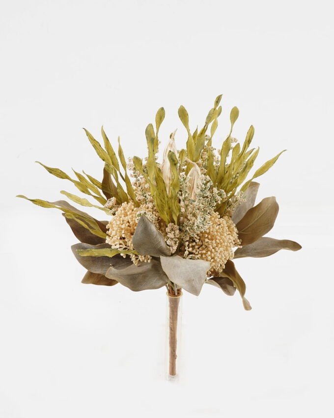 Artificial Flower 25*25*34cm Okra kelp bush GS-27923063-W1 Flowers Bush 3,000+ sqm showroom with thousands of artificial flowers, plants & trees ready for global sourcing.