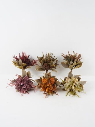 Artificial Flower 25*25*34cm Okra kelp bush GS-27923063-W1 Flowers Bush 3,000+ sqm showroom with thousands of artificial flowers, plants & trees ready for global sourcing.