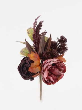 Artificial Flower 22*22*34cm Okra peony bush GS-27923074-W1 Flowers Bush 3,000+ sqm showroom with thousands of artificial flowers, plants & trees ready for global sourcing.