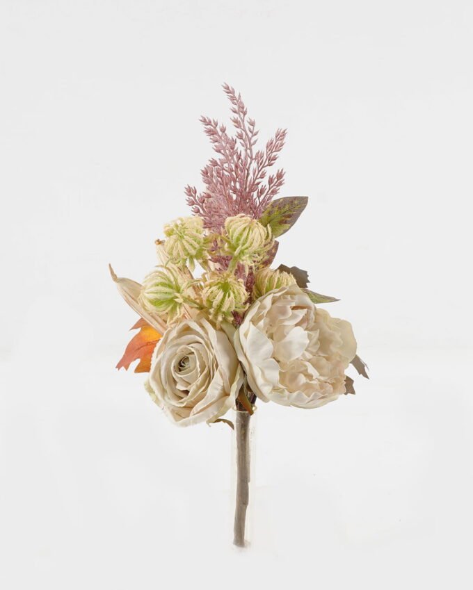 Artificial Flower 22*22*34cm Okra peony bush GS-27923074-W1 2024Jan YeahFlower is one of Chinese leading OEM manufacturers and exporters , supplying the silk flowers, wholesale artificial trees