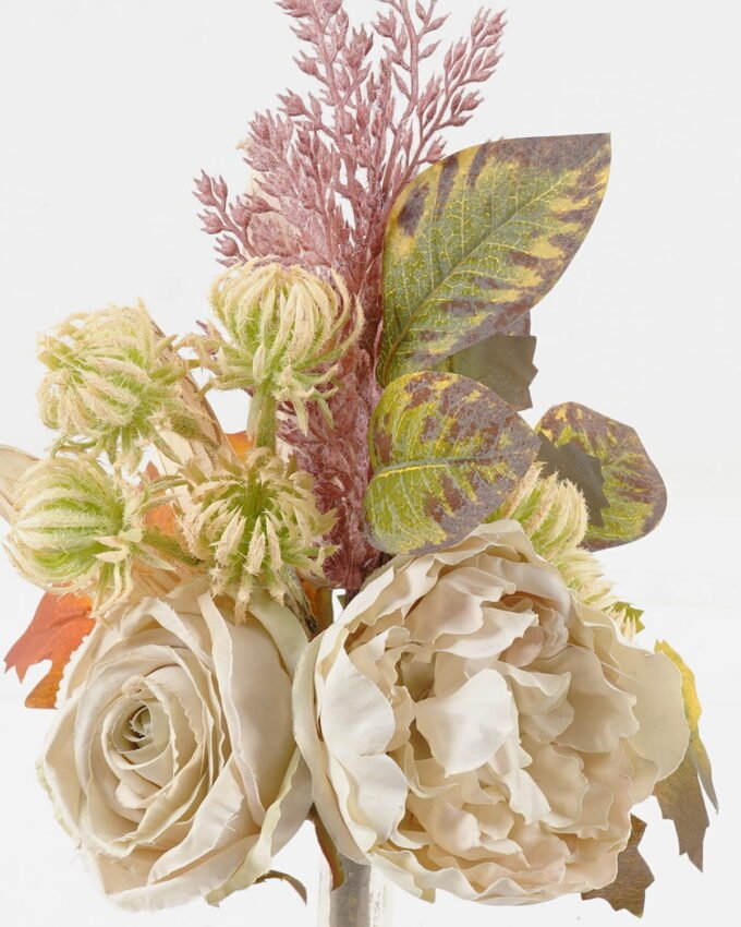 Artificial Flower 22*22*34cm Okra peony bush GS-27923074-W1 2024Jan YeahFlower is one of Chinese leading OEM manufacturers and exporters , supplying the silk flowers, wholesale artificial trees