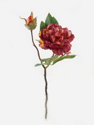 Artificial Flower 18*18*47cm Peony *2 single stem GS-48723020-Y1 Single Flowers 3,000+ sqm showroom with thousands of artificial flowers, plants & trees ready for global sourcing.