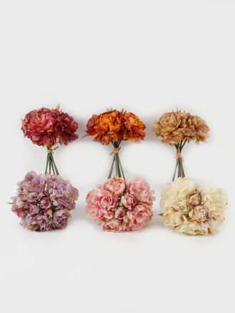 Artificial Flower 20*20*28cm Peony *7 bundle GS-48723043-O1 Bouquet 3,000+ sqm showroom with thousands of artificial flowers, plants & trees ready for global sourcing.