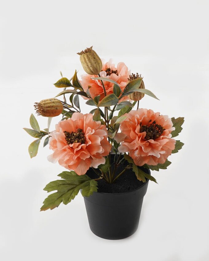 Artificial Flower 20*20*27cm Peony in PP pot GS-03323143-P1 2024Jan YeahFlower is one of Chinese leading OEM manufacturers and exporters , supplying the silk flowers, wholesale artificial trees