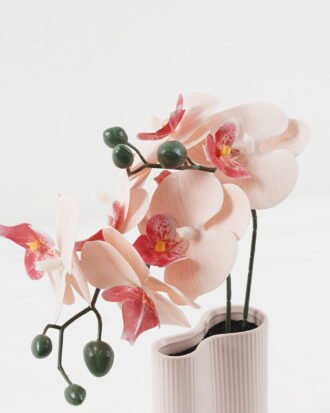 Artificial Flower 21*16*32cm Phalaenopsis *2 in ceramic pot GS-52723016 2024Feb YeahFlower is one of Chinese leading OEM manufacturers and exporters , supplying the silk flowers, wholesale artificial trees
