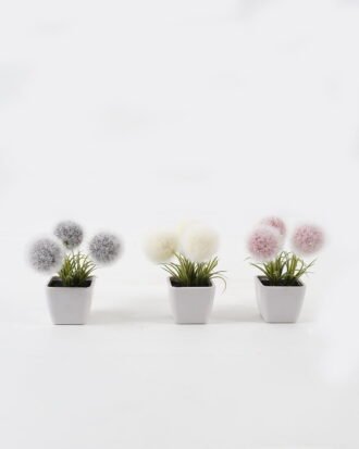 Artificial Flower 10*10*10cm Plastic grass *3 in PP pot GS-29423132KIK 2024Jan YeahFlower is one of Chinese leading OEM manufacturers and exporters , supplying the silk flowers, wholesale artificial trees