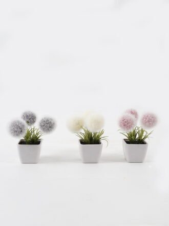 Artificial Flower 10*11*12cm Christmas flower  in cemnet pot GS-51723075 2024Feb YeahFlower is one of Chinese leading OEM manufacturers and exporters , supplying the silk flowers, wholesale artificial trees
