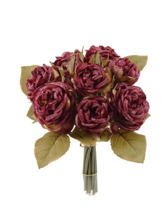 Artificial Flower 25*25*28cm Rose *12 bundle GS-48723045-W1 Bouquet 3,000+ sqm showroom with thousands of artificial flowers, plants & trees ready for global sourcing.