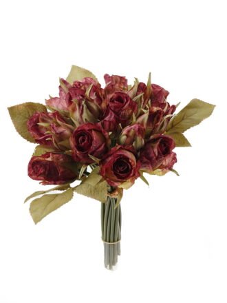 Artificial Flower 22*22*28cm Rose *16 bundle GS-48723042 Bouquet 3,000+ sqm showroom with thousands of artificial flowers, plants & trees ready for global sourcing.