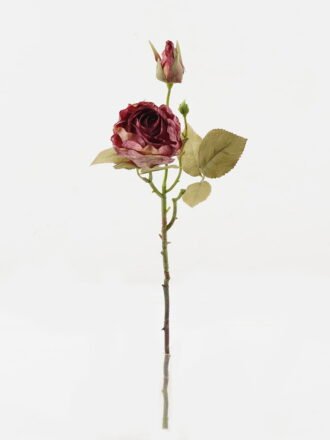 Artificial Flower 17*17*54cm Rose *2 single stem GS-48723023-W2 Single Flowers 3,000+ sqm showroom with thousands of artificial flowers, plants & trees ready for global sourcing.