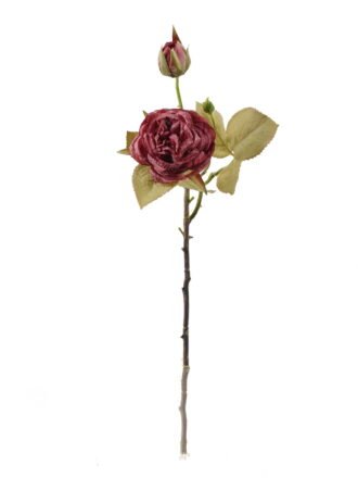 Artificial Flower 12*12*54cm Rose *2 single stem GS-48723040 Single Flowers 3,000+ sqm showroom with thousands of artificial flowers, plants & trees ready for global sourcing.