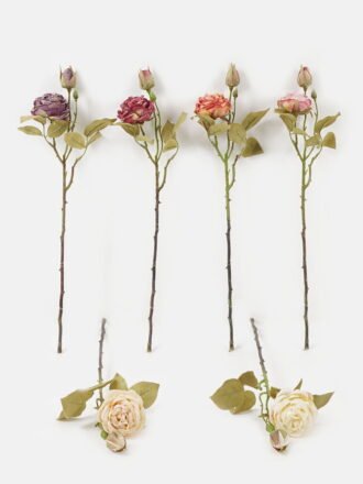 Artificial Flower 12*12*42cm Rose single stem GS-48723039-Z1 Single Flowers 3,000+ sqm showroom with thousands of artificial flowers, plants & trees ready for global sourcing.