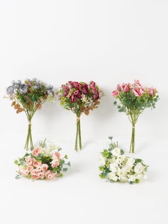 Artificial Flower 19*19*32cm Rose *24 bundle GS-58823033-R1 Flowers Bush 3,000+ sqm showroom with thousands of artificial flowers, plants & trees ready for global sourcing.