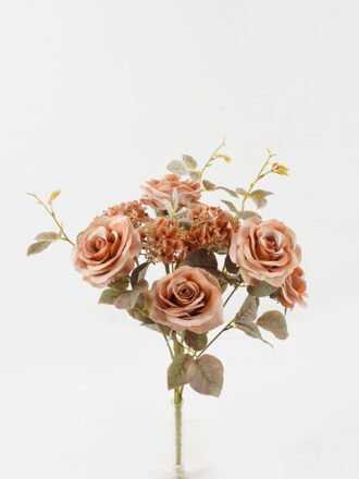 Artificial Flower 30*30*53cm Rose *9 bush GS-15423056CONTI-W1 Flowers Bush 3,000+ sqm showroom with thousands of artificial flowers, plants & trees ready for global sourcing.