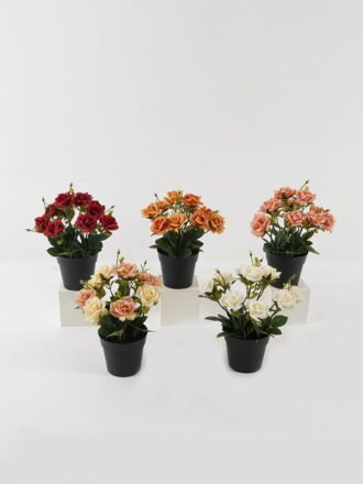 Artificial Flower 18*18*23cm chrysanthemum in PP pot GS-03323140-O1 Potted Flowers&Plants 3,000+ sqm showroom with thousands of artificial flowers, plants & trees ready for global sourcing.